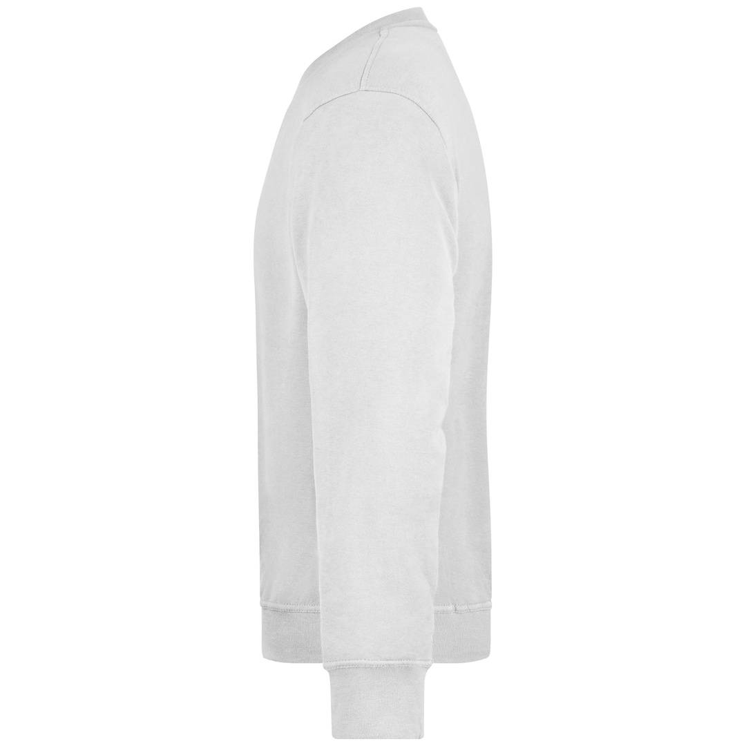 James & Nicholson Klassisches Rundhals-Sweatshirt JN840, Gr. 5XL white
