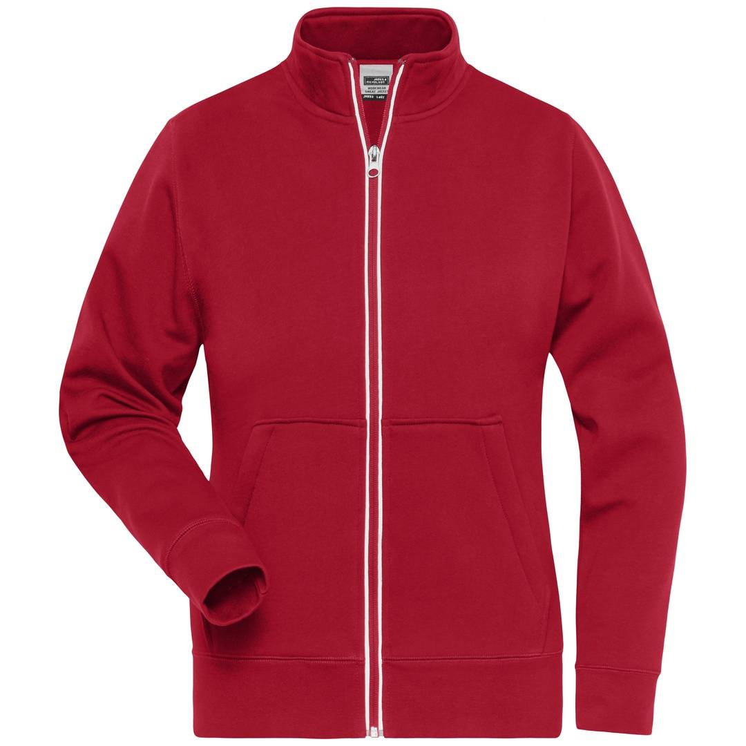 James & Nicholson Fleecejacke Damen JN1809 Gr. XL rot