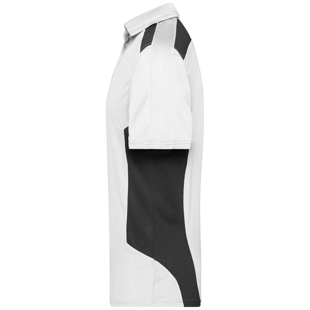 James & Nicholson Poloshirt Herren JN828 Gr. XL white/carbon