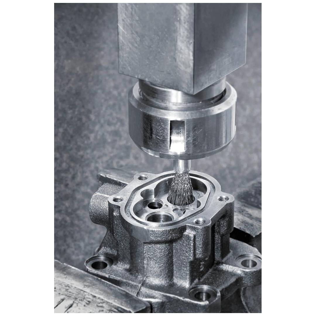 LESSMANN Pinselbürste Ø 12 mm Schaft 6 mm Drahtstärke 0,3 mm Stahl