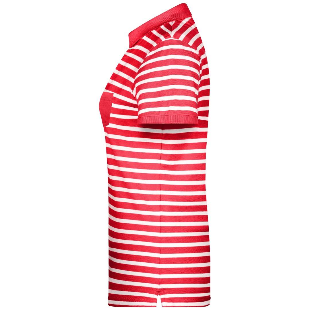 James & Nicholson Poloshirt Maritim Damen 8029 Gr. XL red/white