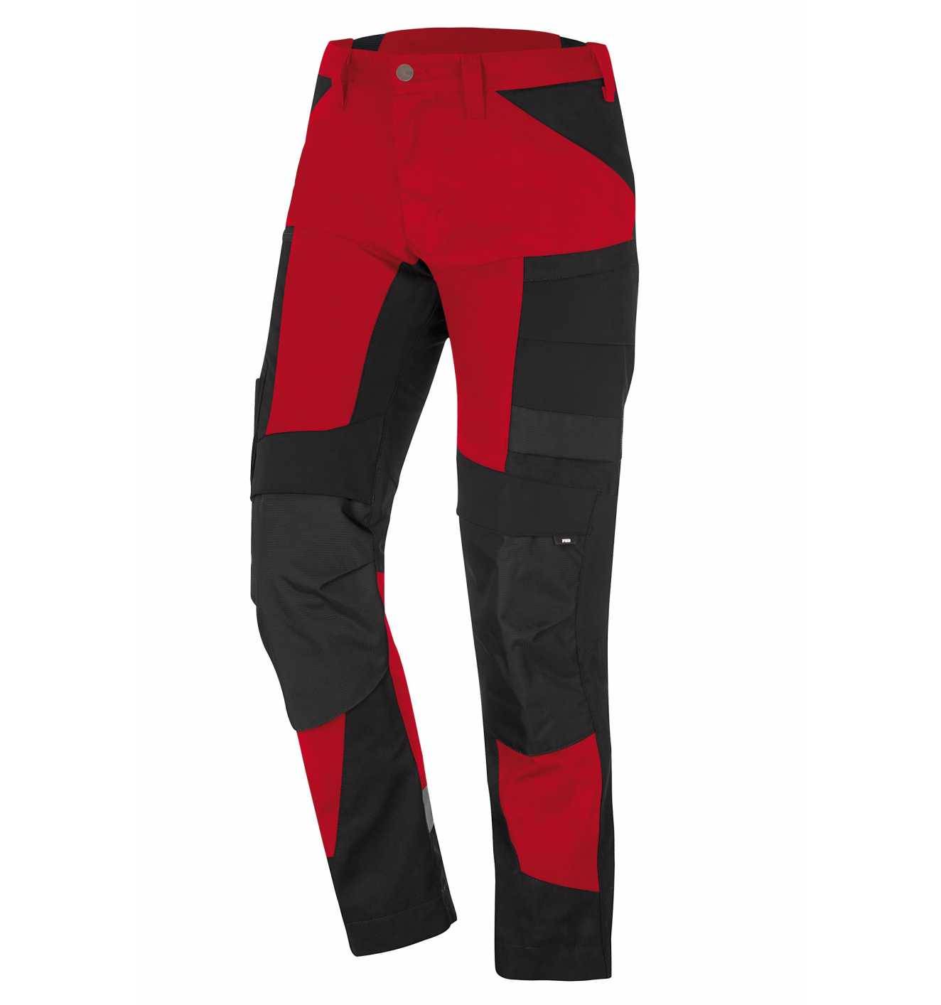 FHB Bundhose elastisch Leo 122110 Gr. 44 rot/schwarz