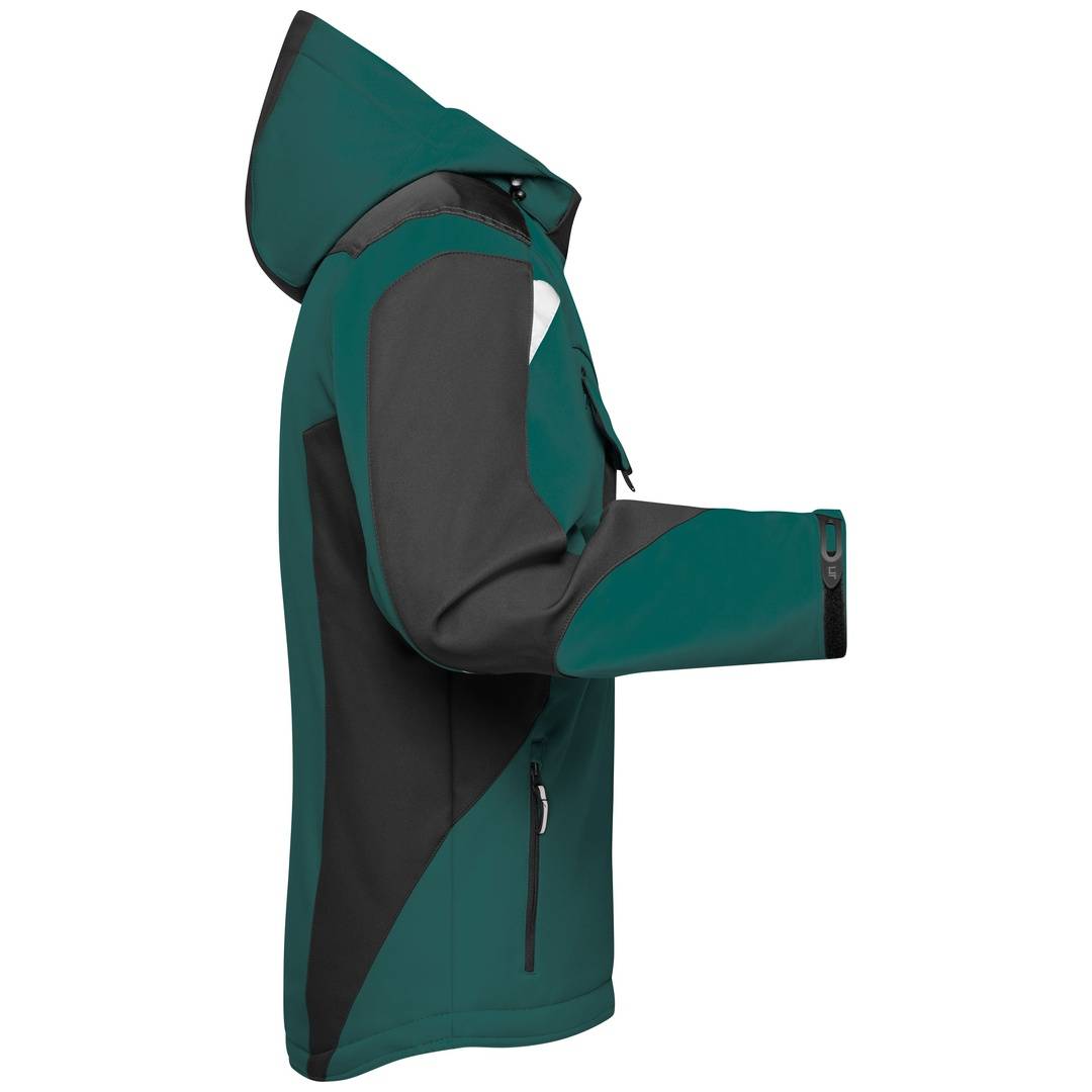 James & Nicholson Professionelle Softshelljacke mit Innenfutter JN824 Gr. 4XL dark-green/black