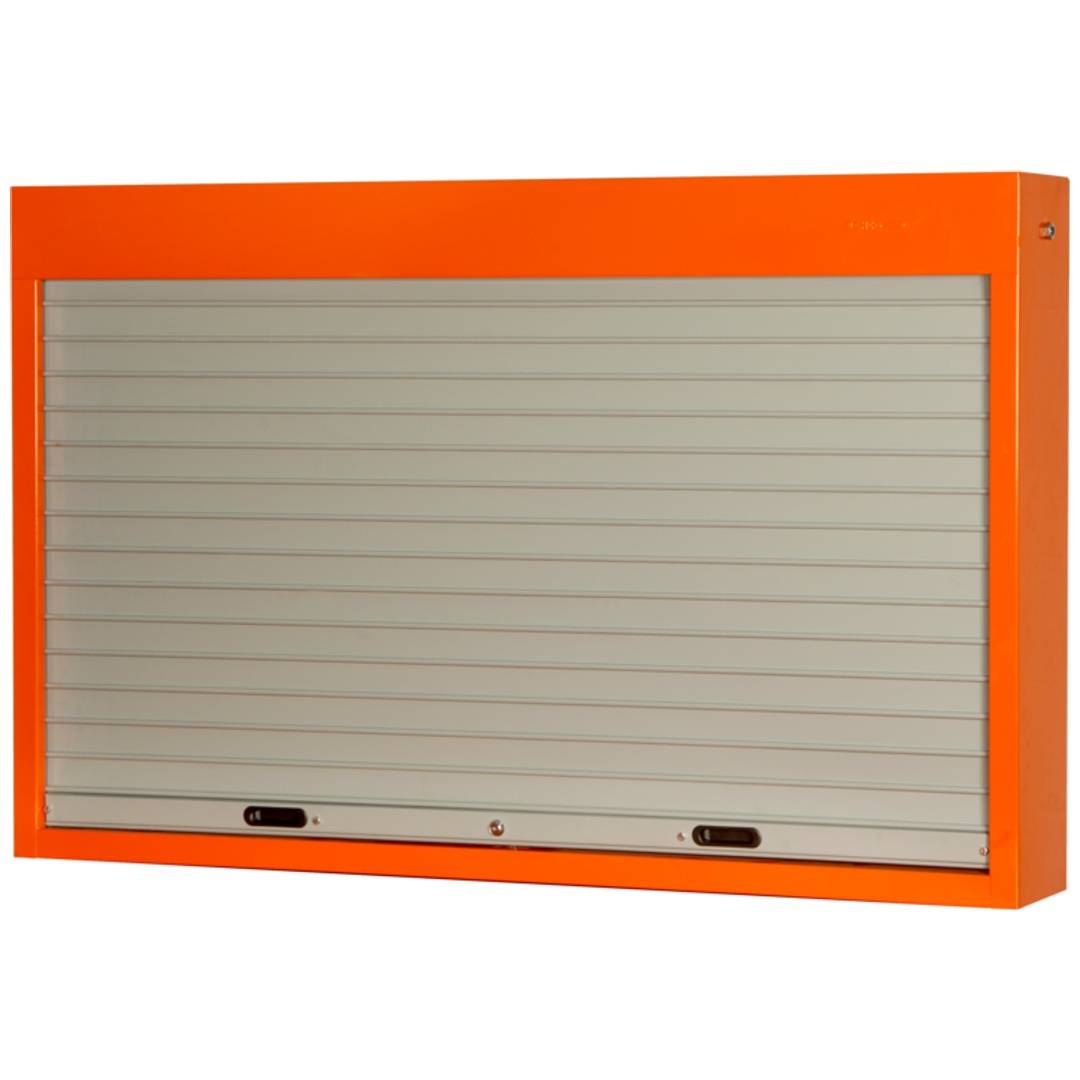 Bahco Werkzeugschrank für Wand- oder Werkbankmontage mit Rollladen, orange, 900 mmx 170 mm x 1500 mm