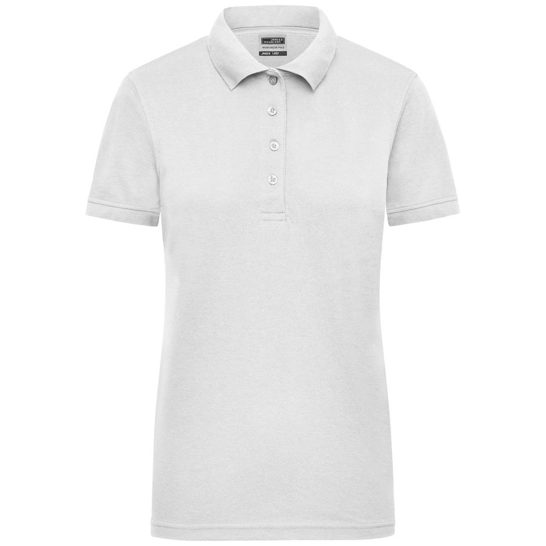 James & Nicholson Poloshirt Damen JN829 Gr. L white