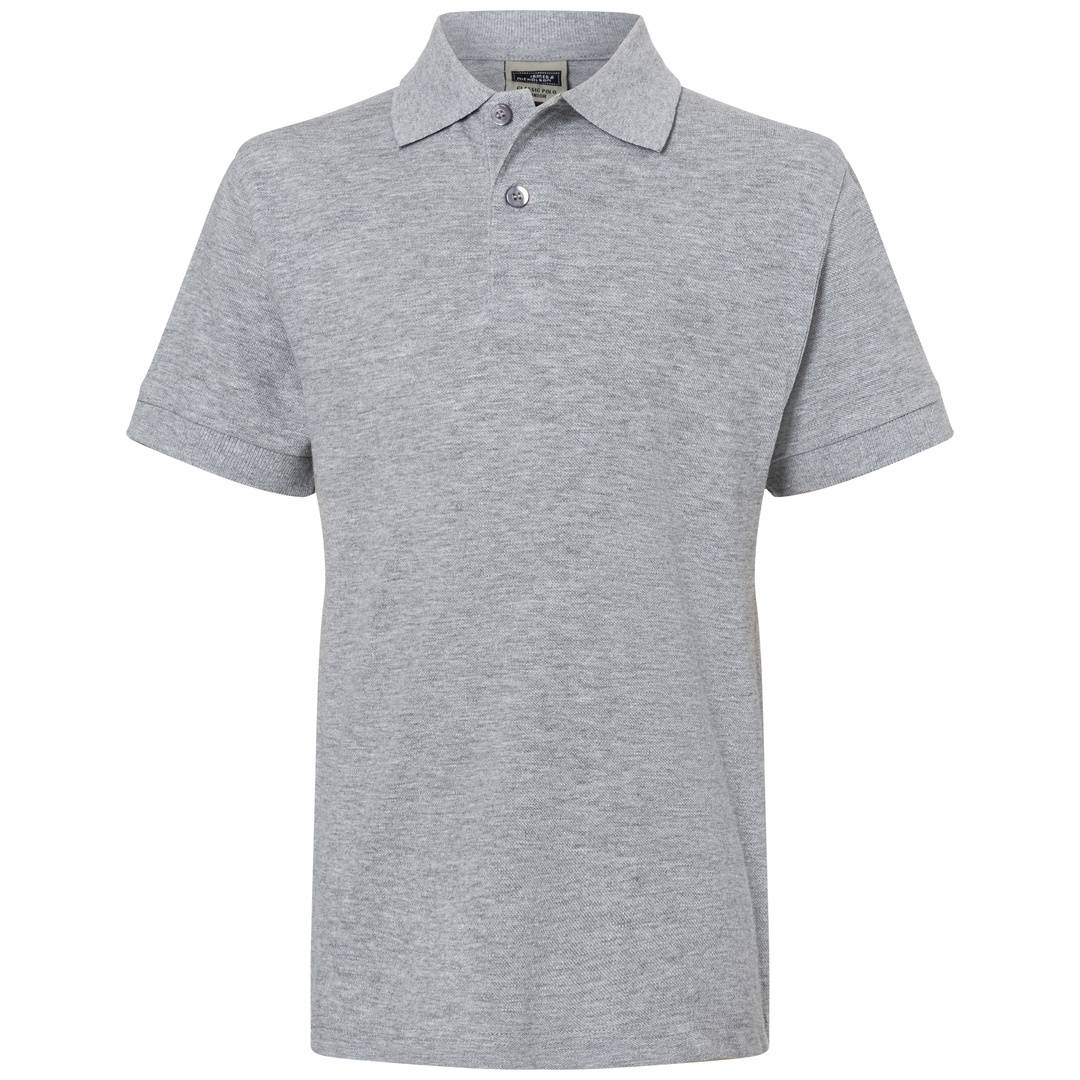 James & Nicholson Poloshirt Kinder JN070K Gr. XL-146/152 grey-heather
