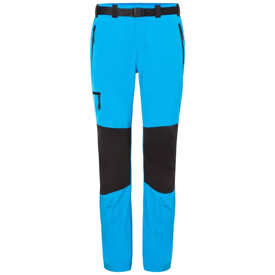 James & Nicholson Bi-elastische Herren Trekkinghose JN1206 Gr. XL bright-blue/navy