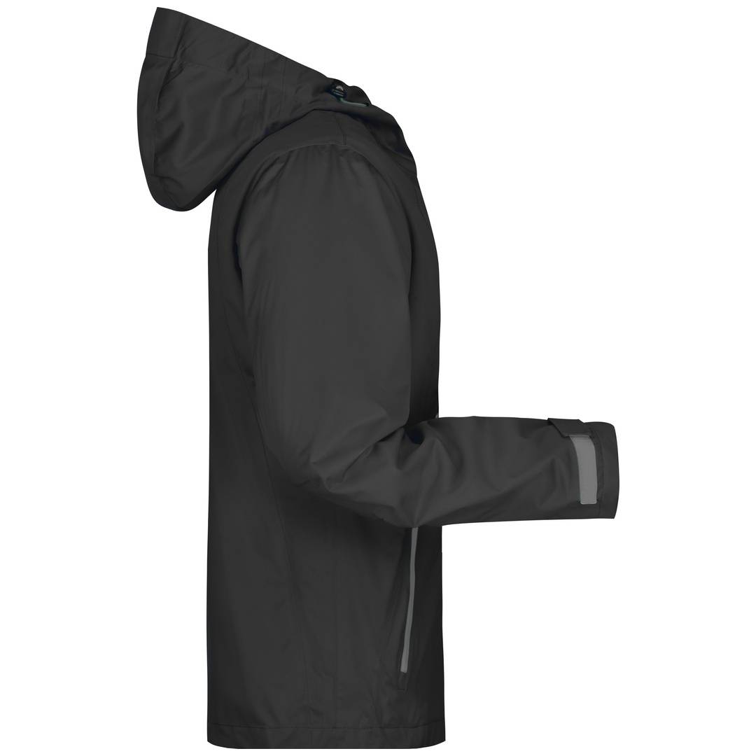 James & Nicholson Ultraleichte Softshelljacke Herren JN1098 Gr. XL schwarz/silber
