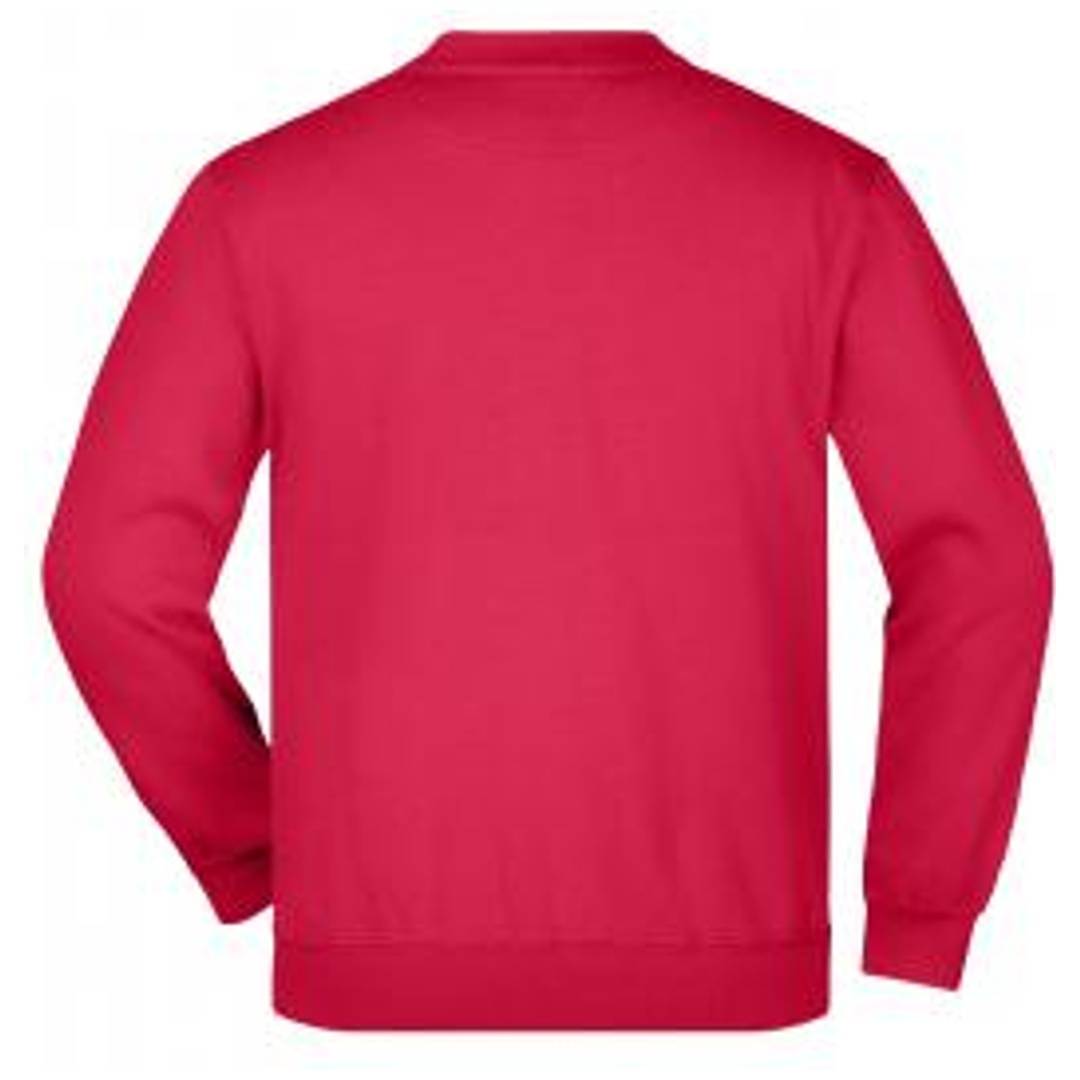 James & Nicholson Klassisches Komfort Rundhals-Sweatshirt Kinder JN040K Gr. M-128 red