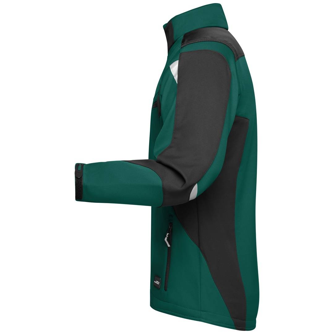 James & Nicholson Professionelle Softshelljacke JN844 Gr. 3XL dark-green/black