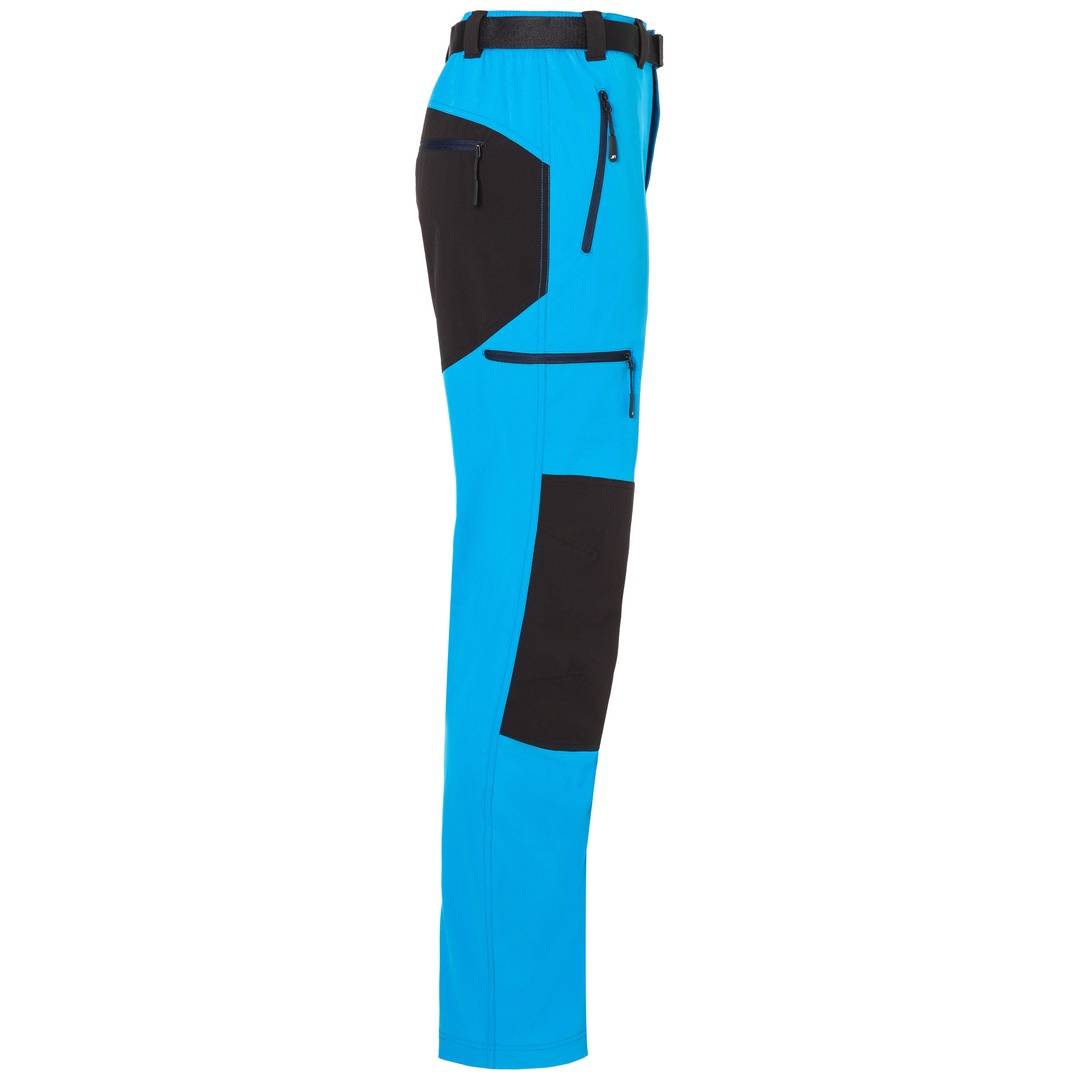 James & Nicholson Bi-elastische Herren Trekkinghose JN1206 Gr. M bright-blue/navy