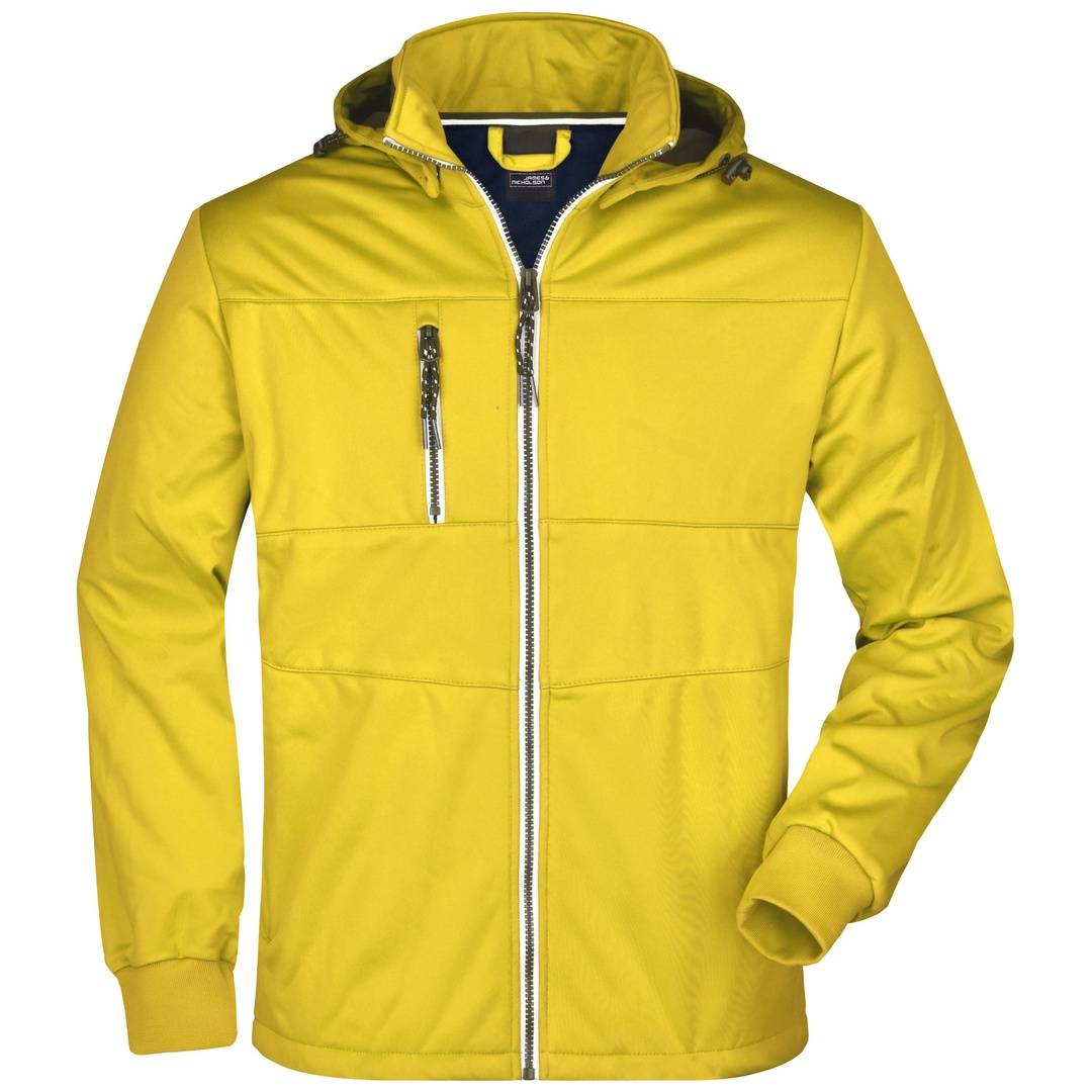 James & Nicholson Mens Maritime Jacket JN1078 Gr. M sun-yellow/navy/white