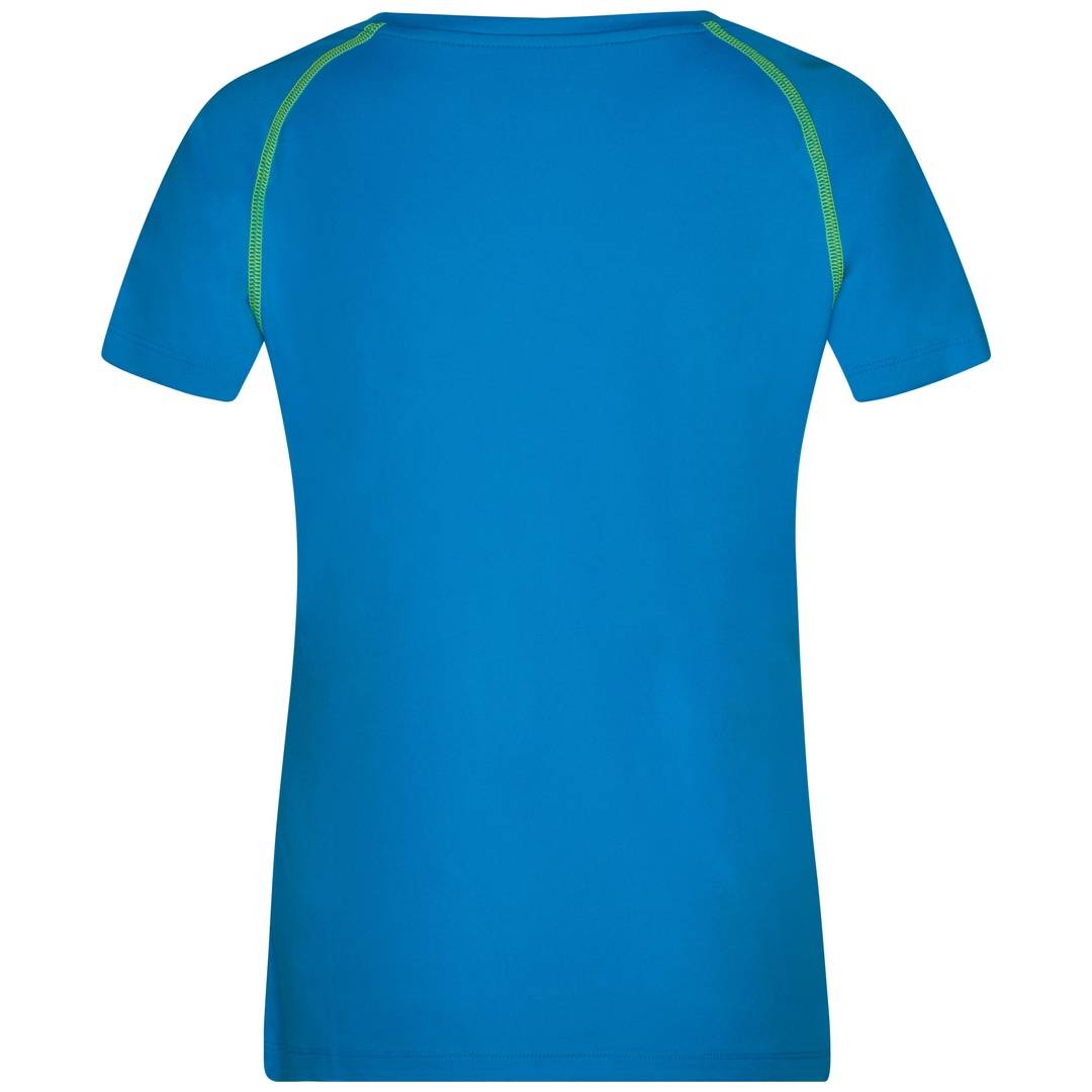 James & Nicholson Funktions-Shirt Damen JN495 Gr. XS bright-blue/bright-yellow