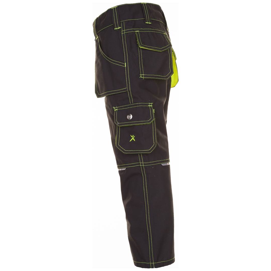 Junior Bundhose, Farbe anthrazit/gelb, Gr.98/104