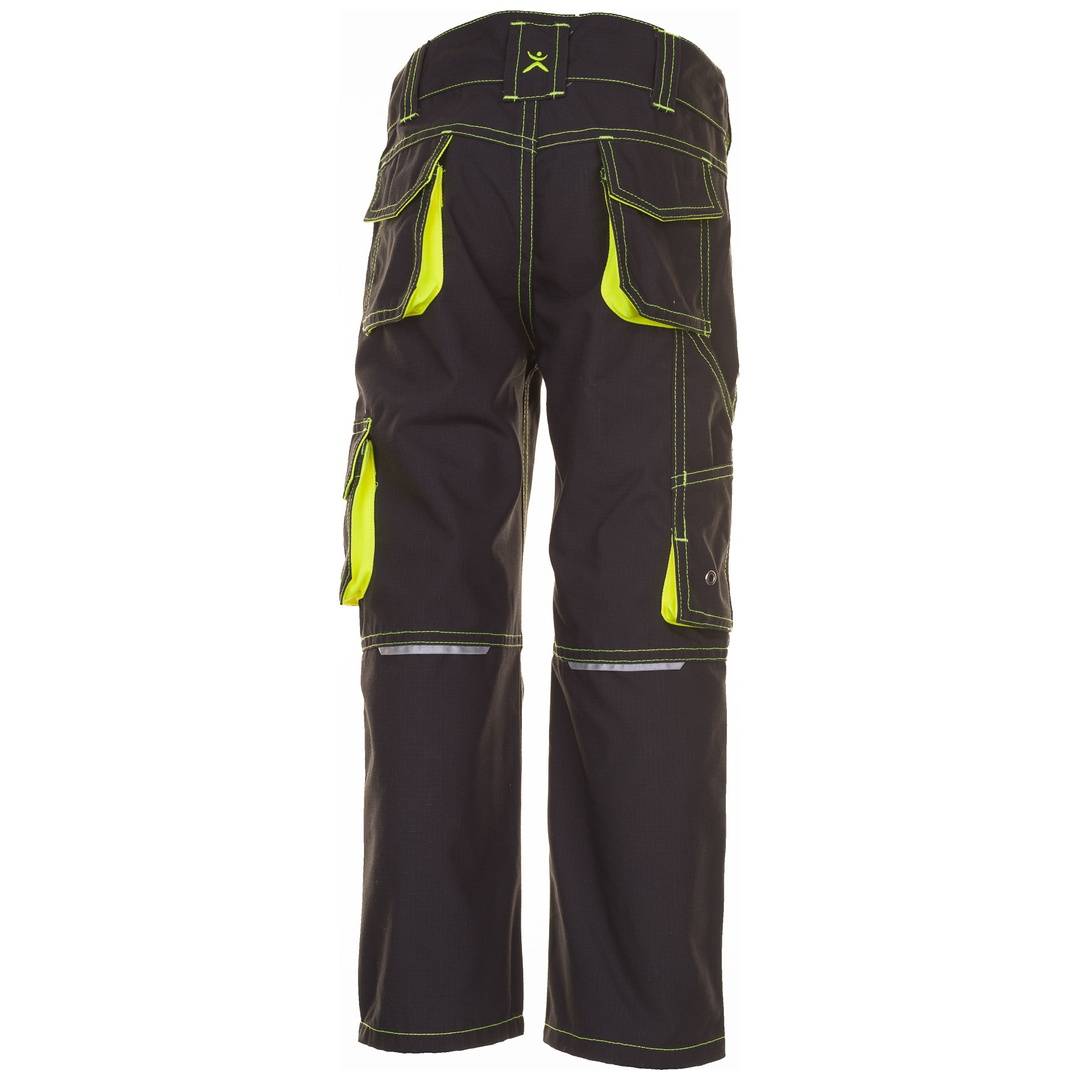 Junior Bundhose, Farbe anthrazit/gelb, Gr.98/104