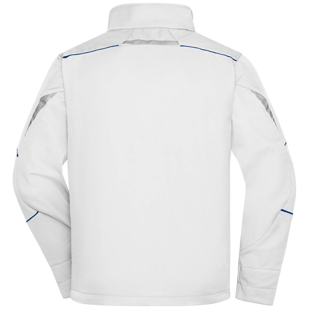 James & Nicholson Wind- und Wasserfeste Softshelljacke JN851 Gr. 4XL white/royal