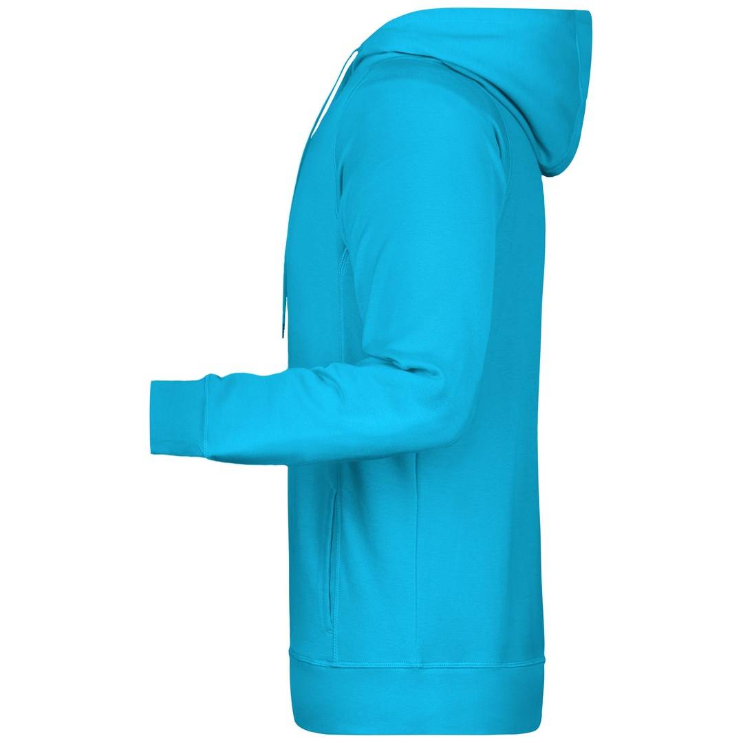 James & Nicholson Kapuzensweat JN8024 Gr. L turquoise