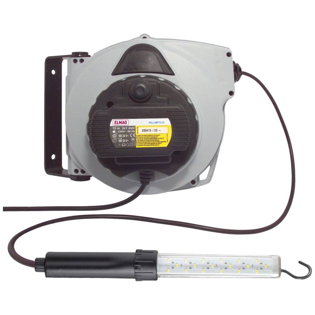 Kabelaufroller LIGHTY LED Länge 15m automatisch ELMAG