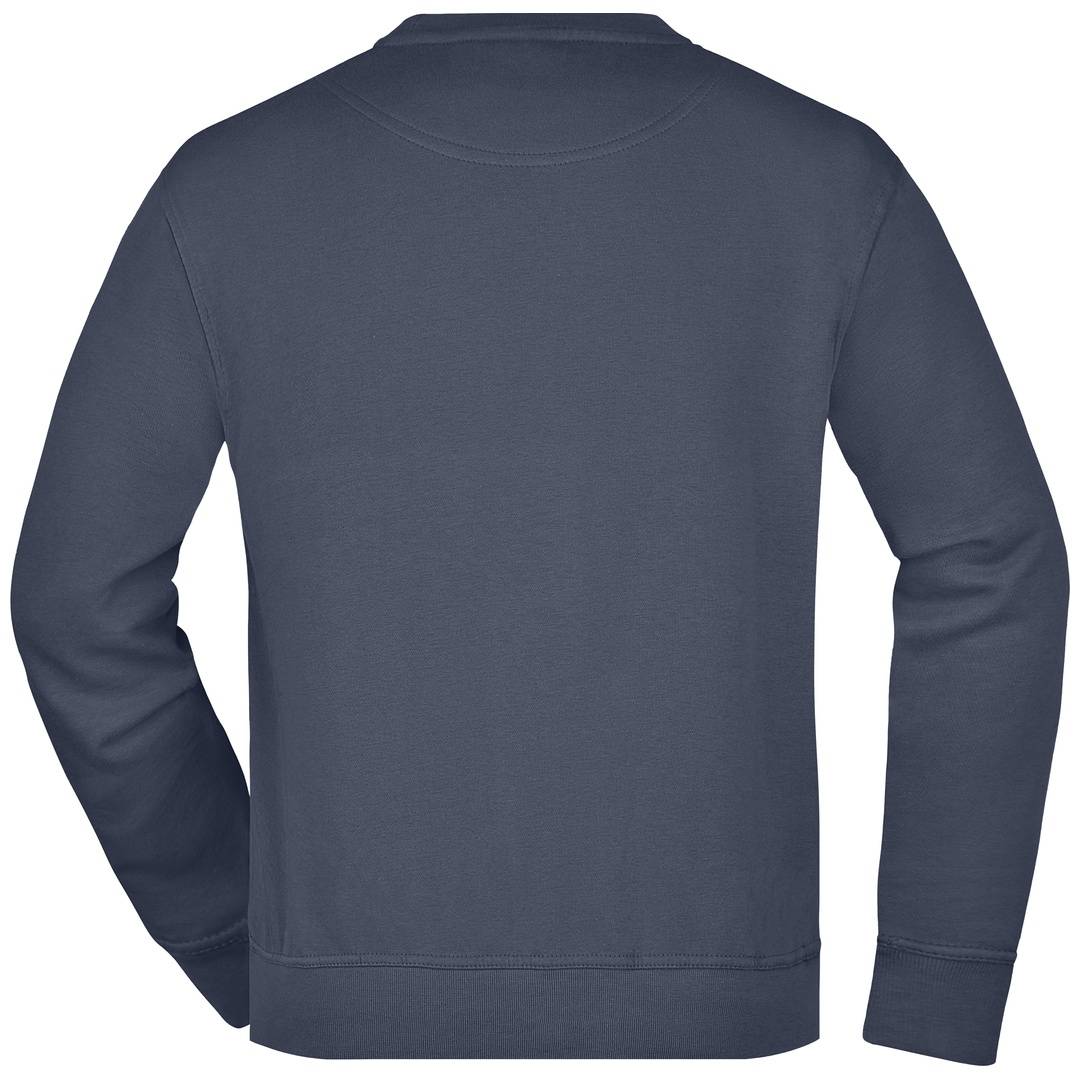 James & Nicholson Klassisches Rundhals-Sweatshirt JN840, Gr. L navy