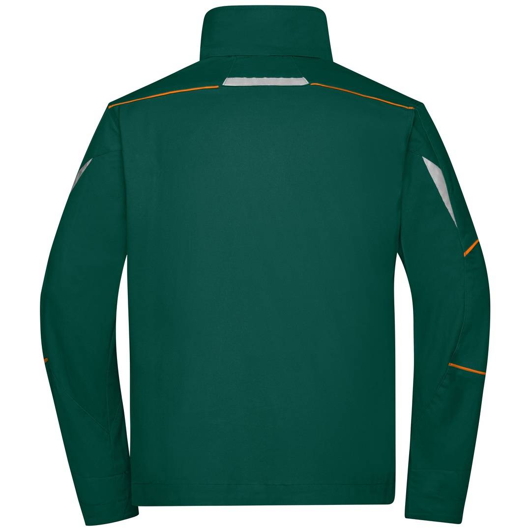 James & Nicholson Funktionelle Jacke JN849 Gr. 6XL dark-green/orange