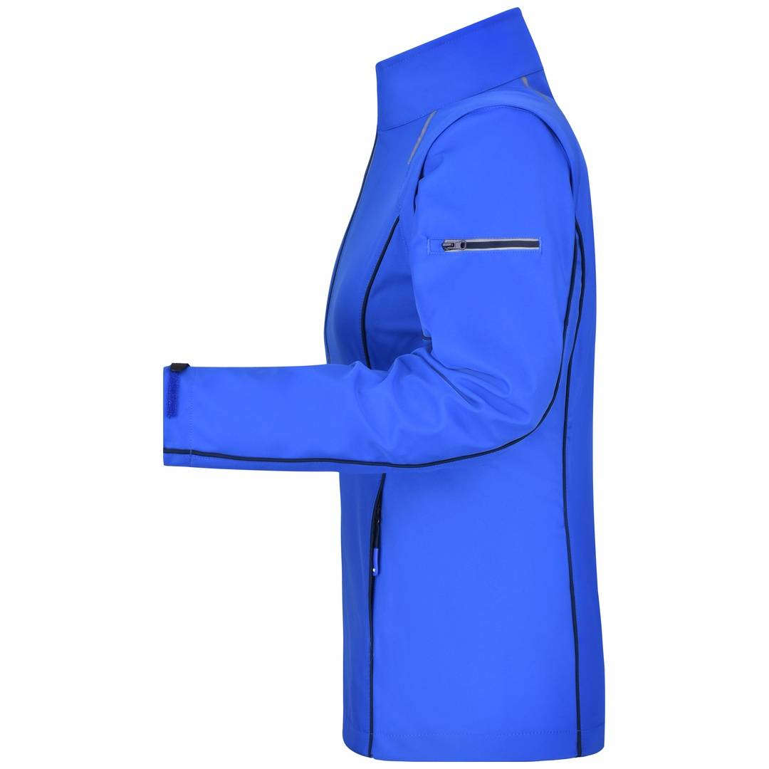 James & Nicholson Damen Zip-Off Softshell Jacke JN1121 Gr. S nautic-blue/navy