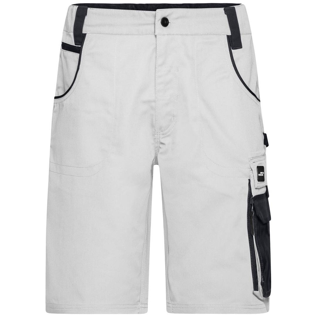 James & Nicholson Workwear Bermuda JN835 Gr. 52 white/carbon
