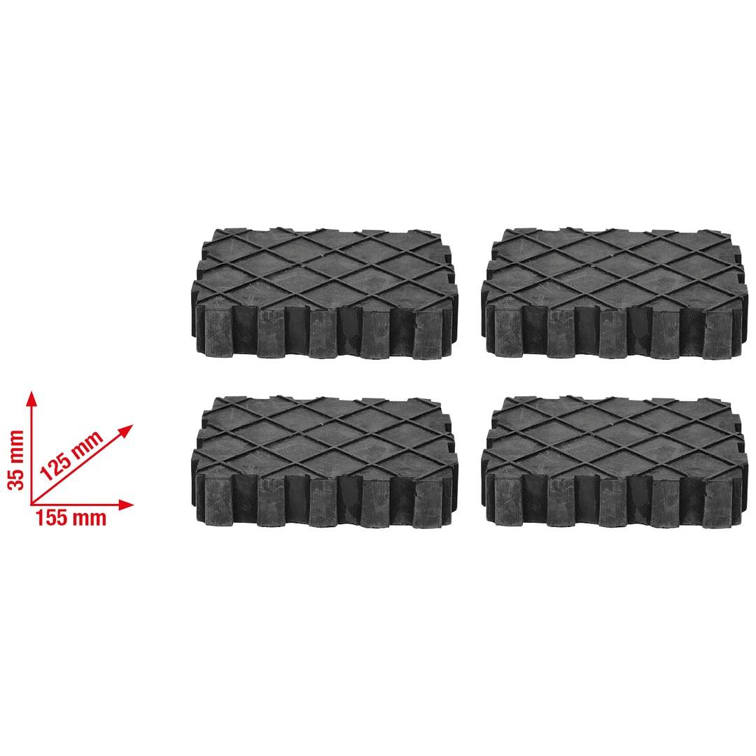 Universal Gummiauflagen-Satz fr Hebebhne, 4-tlg