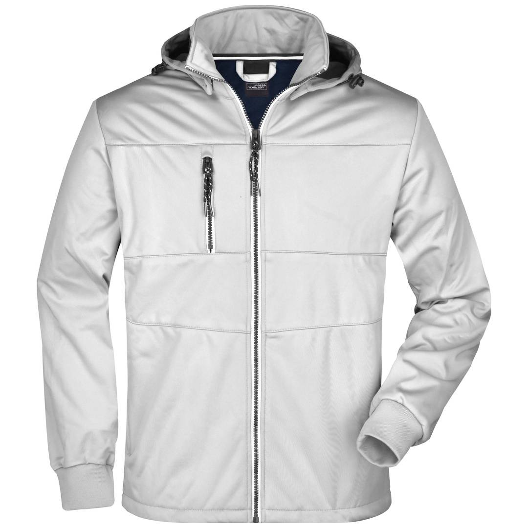 James & Nicholson Mens Maritime Jacket JN1078 Gr. S white/white/navy