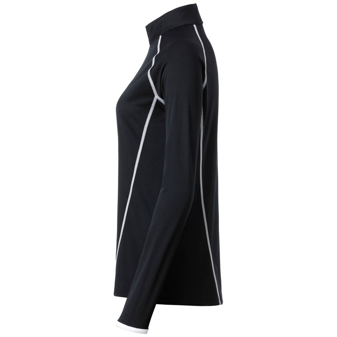 James & Nicholson Langarmshirt Damen JN497 Gr. XL black/white