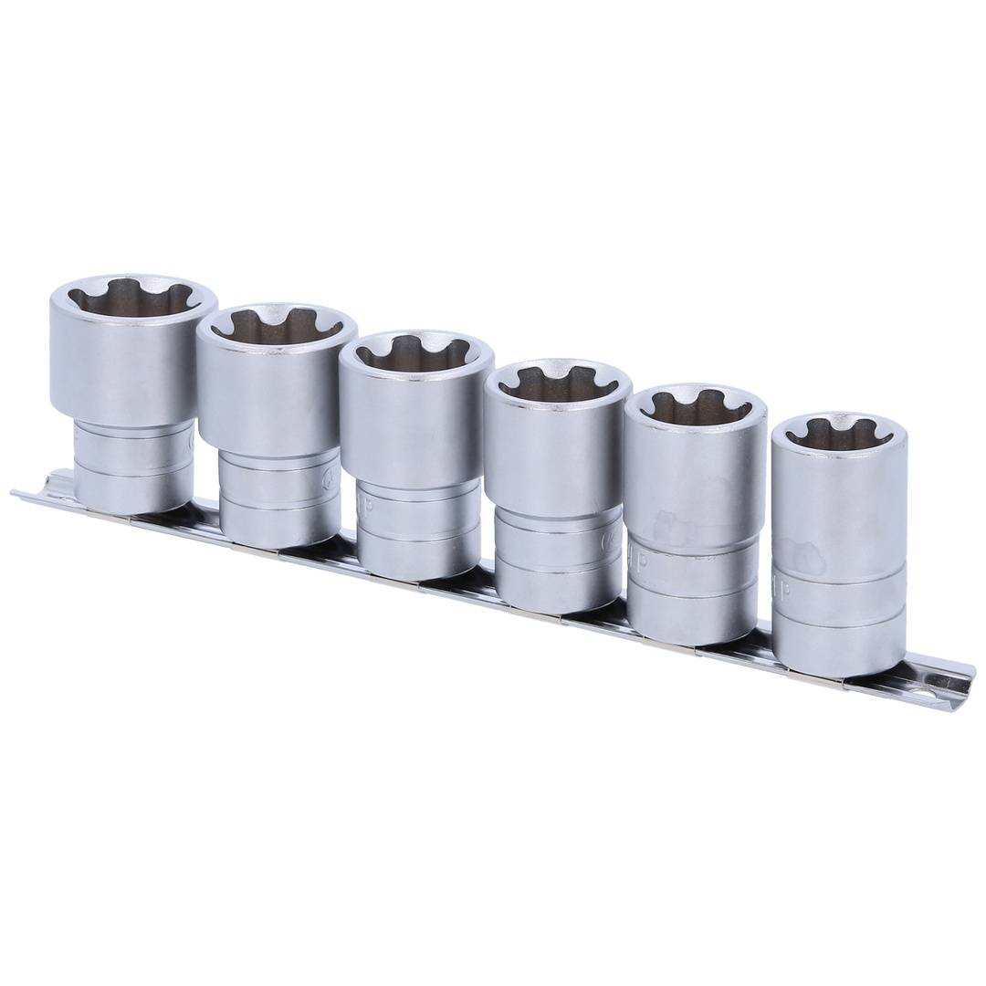 KS Tools 1/2 Torx-E-Plus Stecknuss-Satz, 6-tlg., EPL22-EPL32