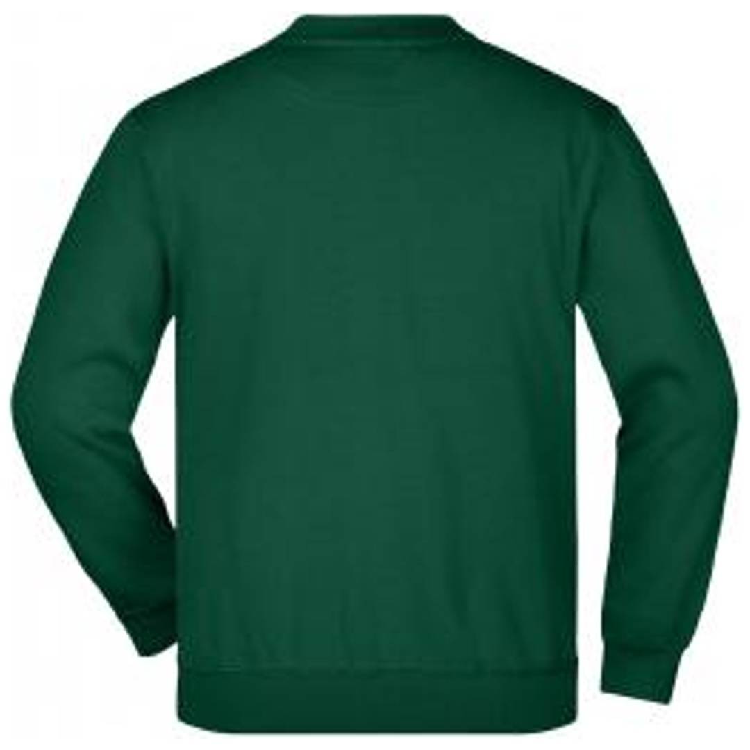 James & Nicholson Klassisches Komfort Rundhals-Sweatshirt Kinder JN040K Gr. XS-104 dark-green