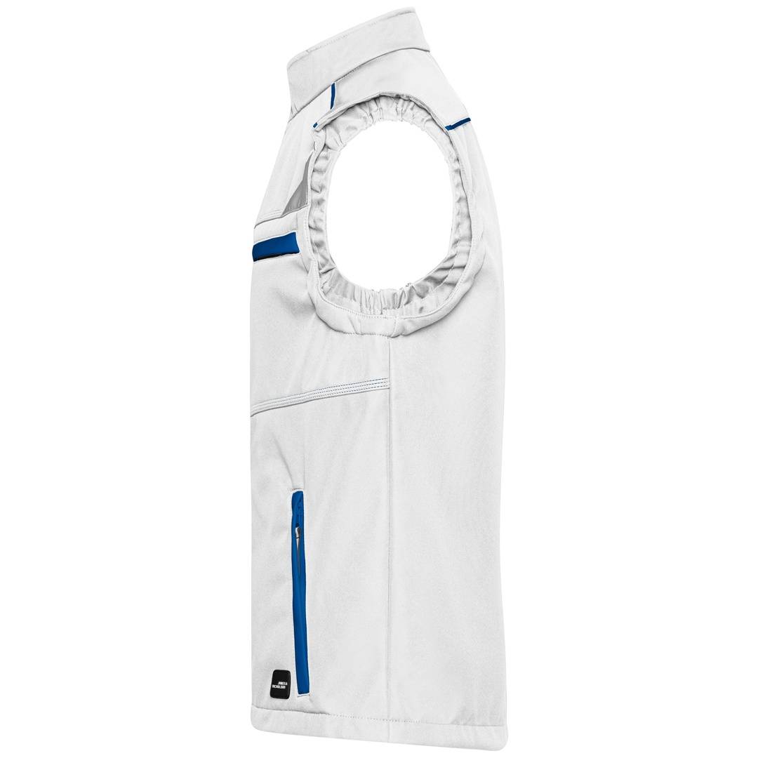 James & Nicholson Softshellweste Wind- und wasserabweisend JN852 Gr. M white/royal