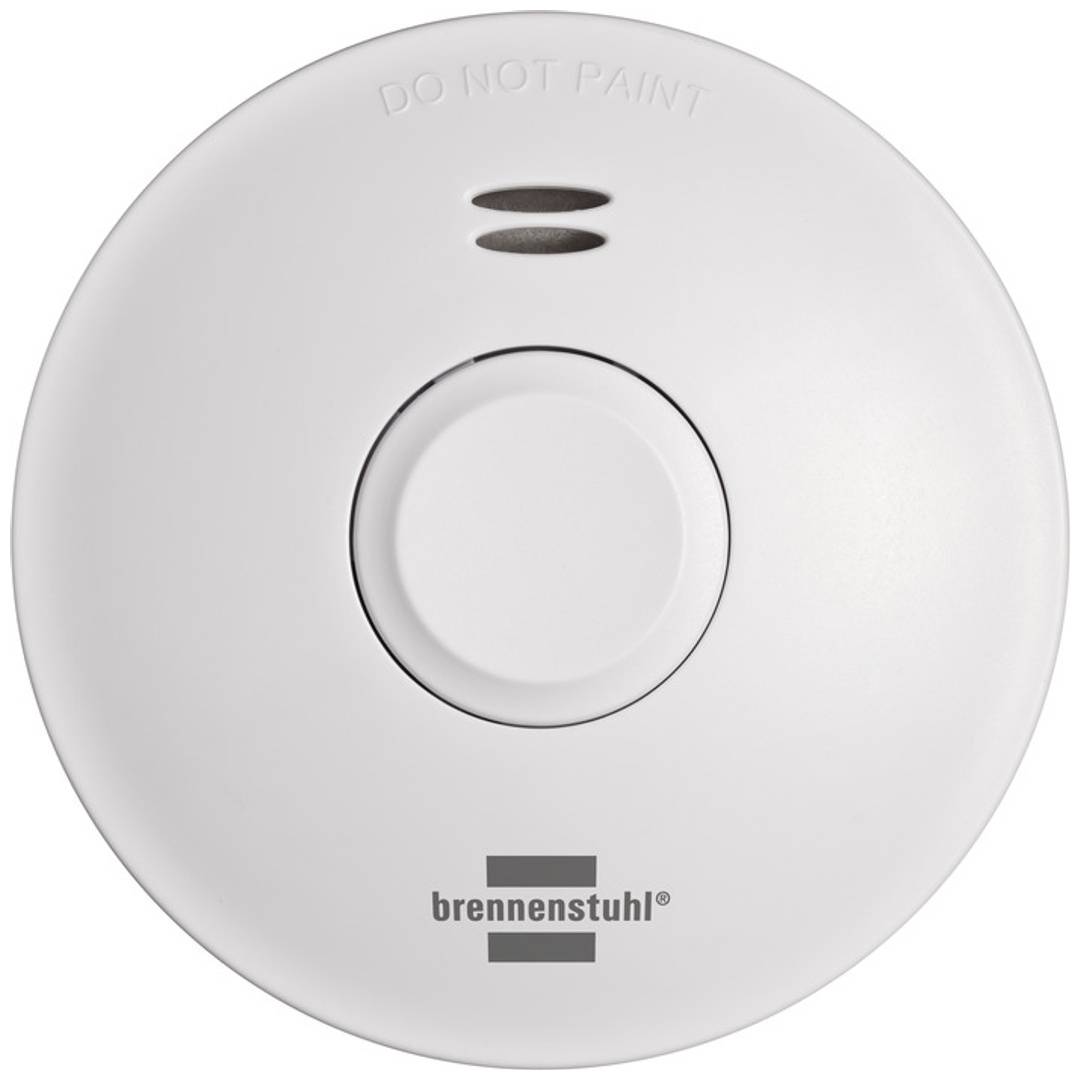 Brennenstuhl 1290210 Funk-Rauchwarnmelder batteriebetrieben (Ø x H) 114 mm x 38 mm