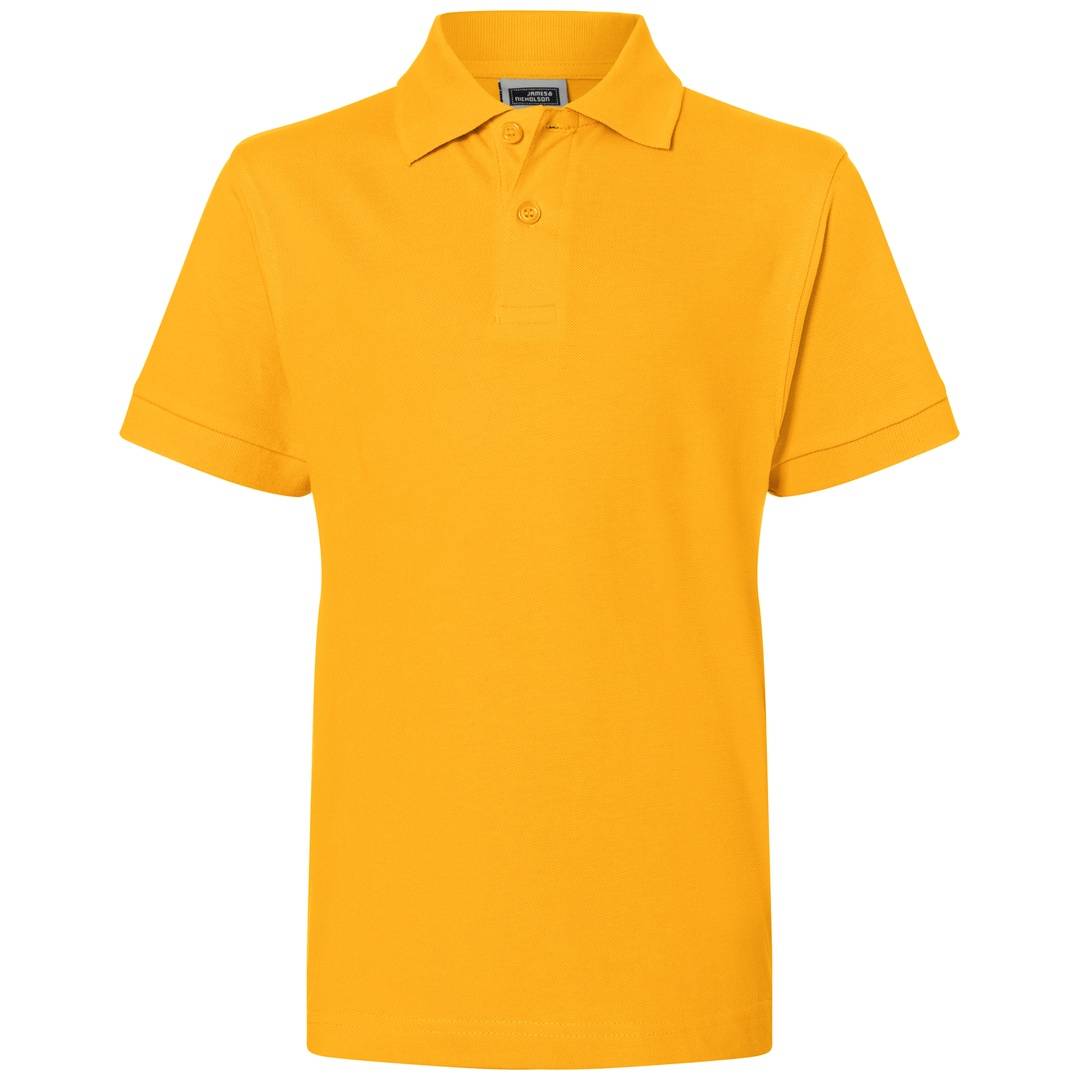 James & Nicholson Poloshirt Kinder JN070K Gr. XL-146/152 gold-yellow