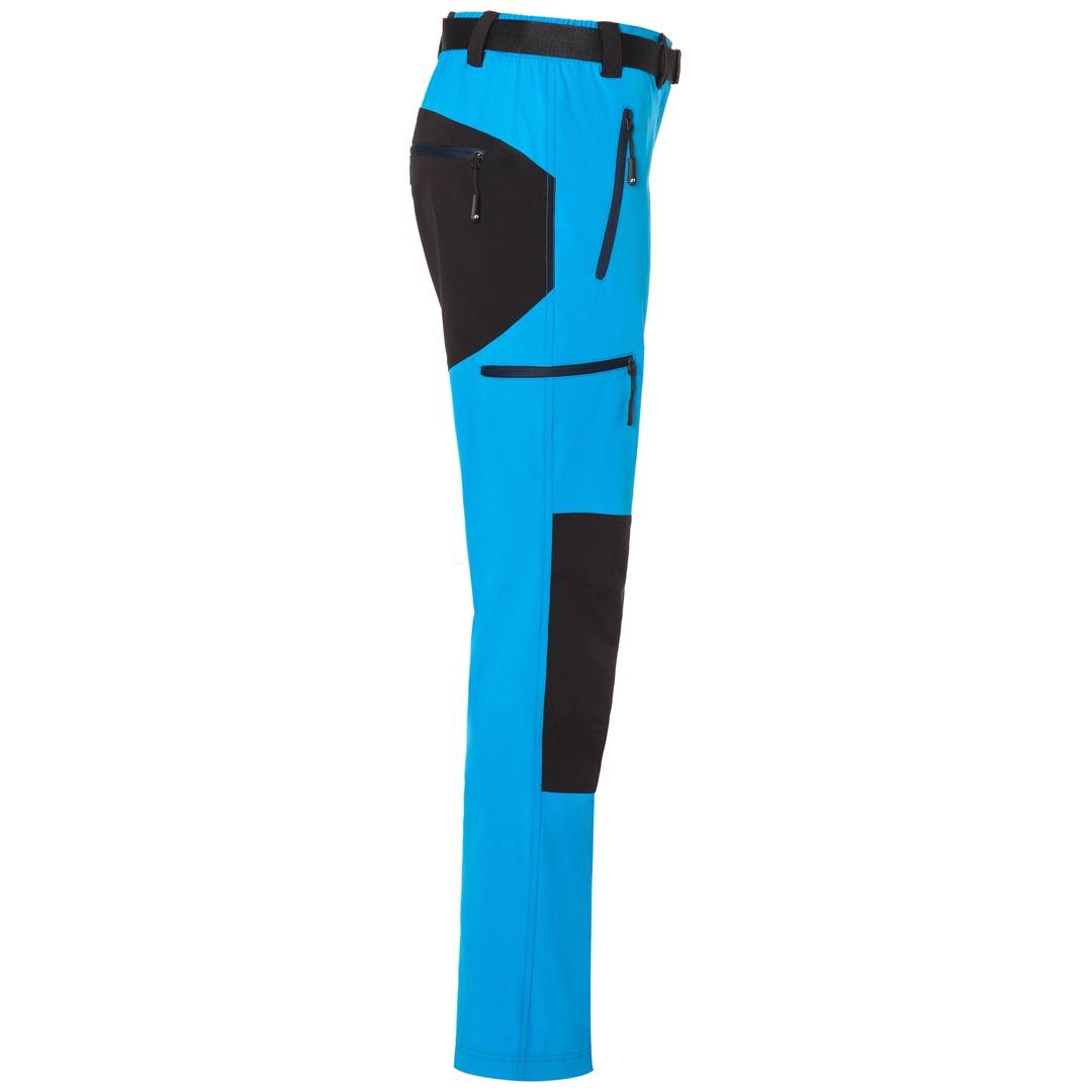 James & Nicholson Bi-elastische Damen Trekkinghose JN1205 Gr. XS bright-blue/navy