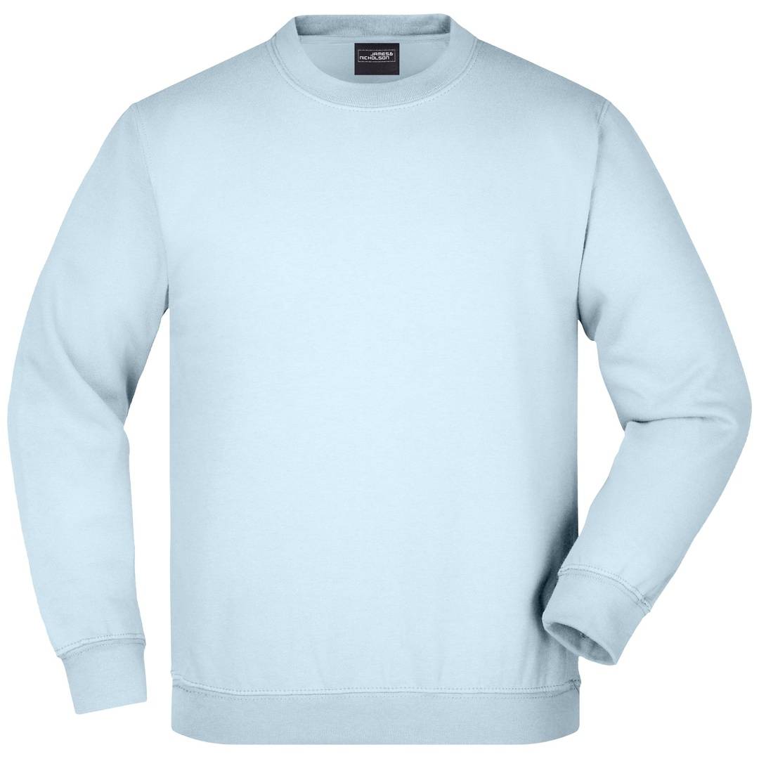 James & Nicholson Klassisches Komfort Rundhals-Sweatshirt Kinder JN040K Gr. L-140 light-blue