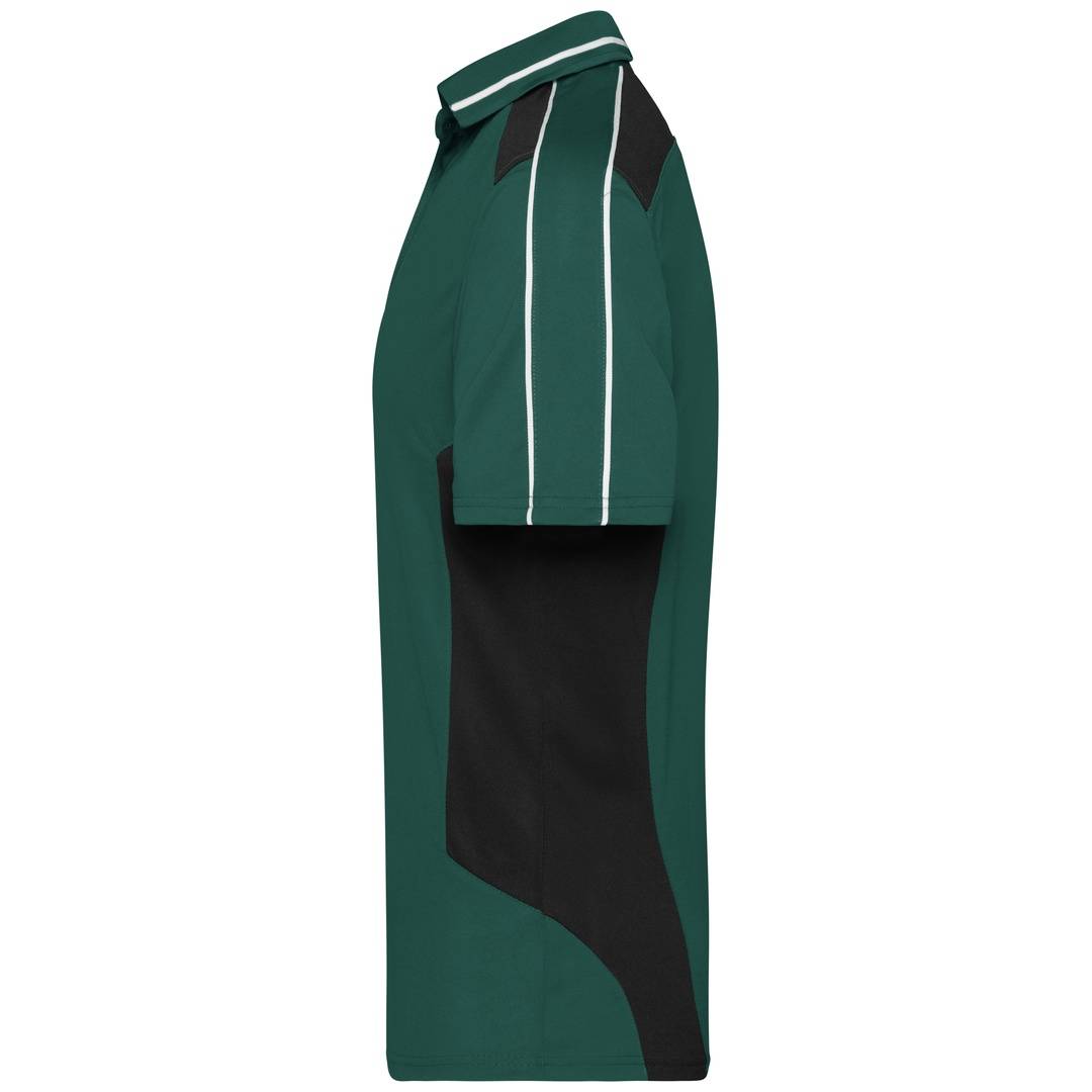 James & Nicholson Poloshirt Herren JN828 Gr. M dark-green/black