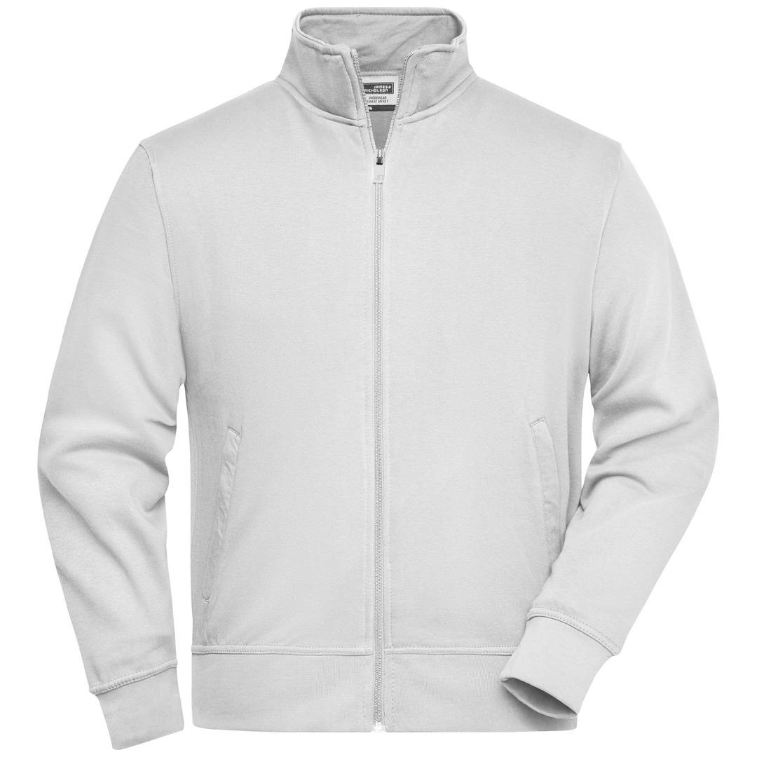 James & Nicholson Sweatjacke JN836 Gr. XS white