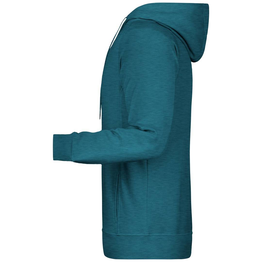 James & Nicholson Kapuzensweat JN8024 Gr. 5XL petrol-melange