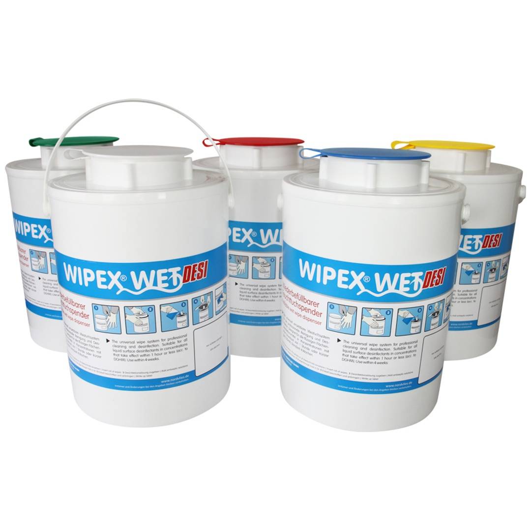 WIPEX-WET Feuchttuch- spender, blau Kunststoff