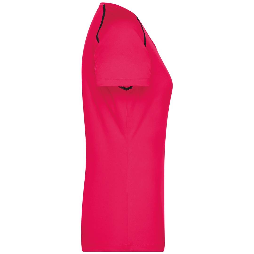 James & Nicholson Funktions-Shirt Damen JN495 Gr. L bright-pink/titan