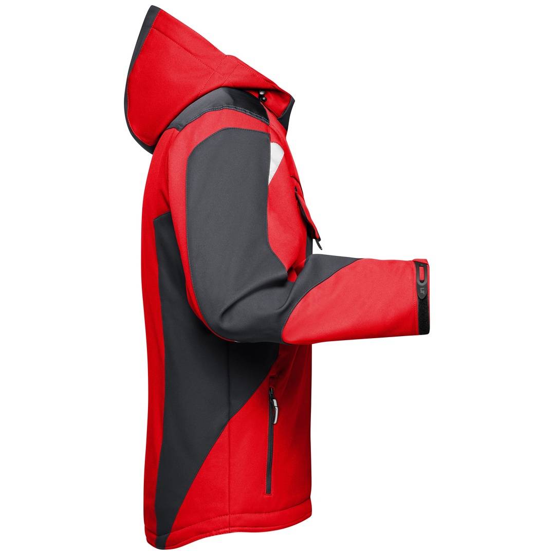 James & Nicholson Professionelle Softshelljacke mit Innenfutter JN824 Gr. S red/black