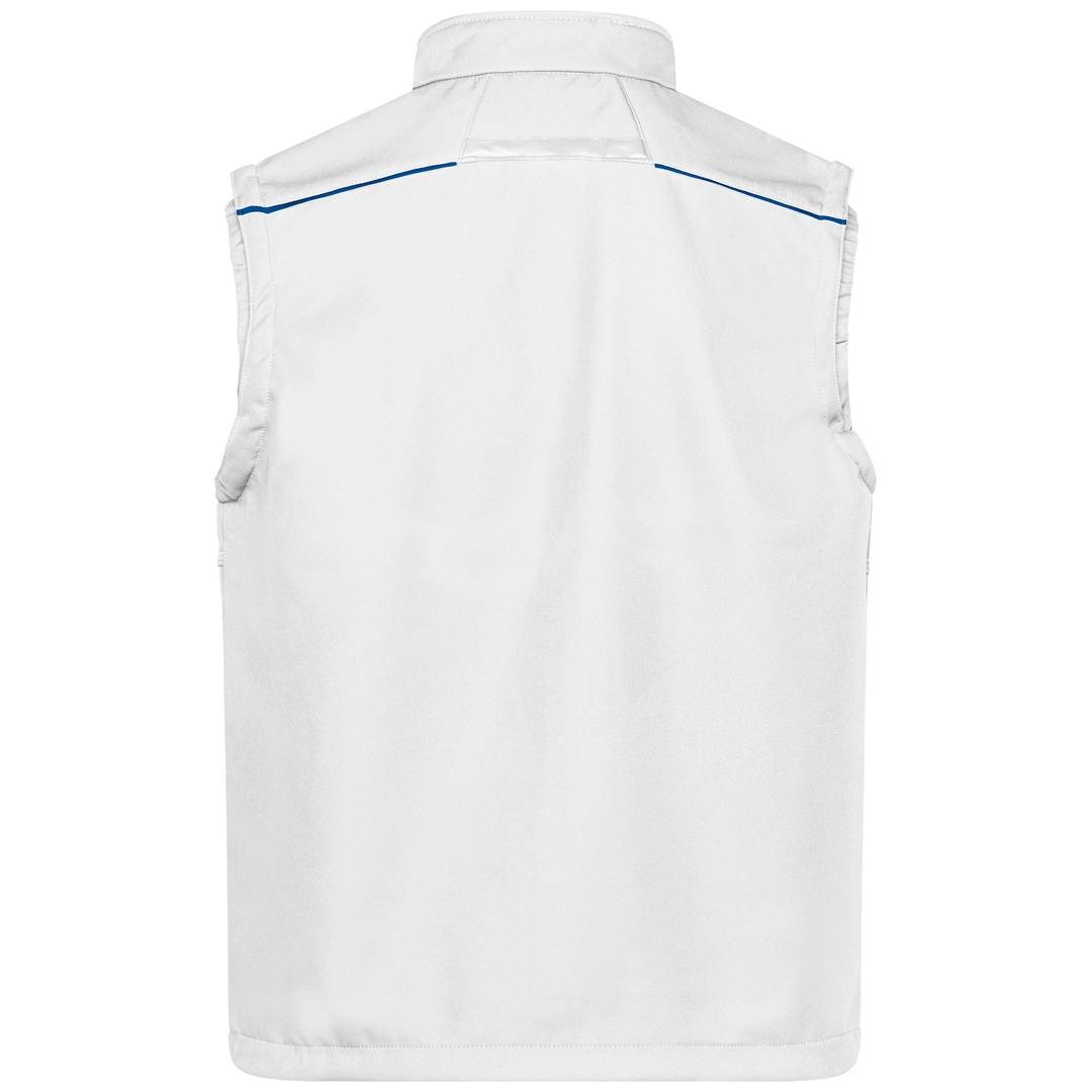 James & Nicholson Softshellweste Wind- und wasserabweisend JN852 Gr. XS white/royal