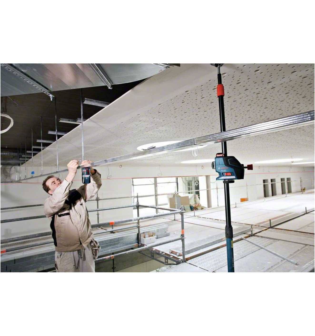 Bosch Professional 0601069100 Laserempfänger für Linienlaser Passend für (Marke-Nivelliergeräte) Bosch GLL 2-50, GLL 2-80, GLL 3-50, GLL 3-80