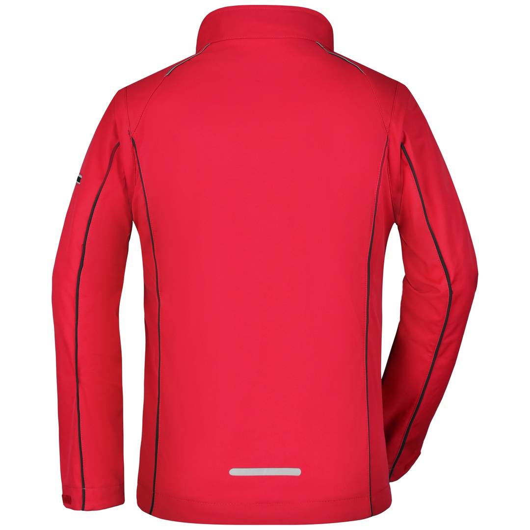 James & Nicholson Damen Zip-Off Softshell Jacke JN1121 Gr. S red/black