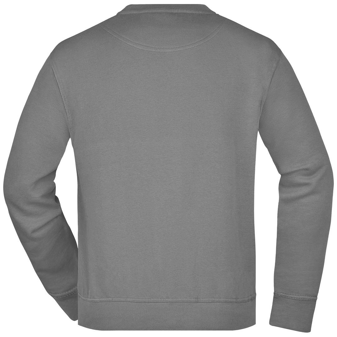 James & Nicholson Klassisches Rundhals-Sweatshirt JN840, Gr. 2XL carbon