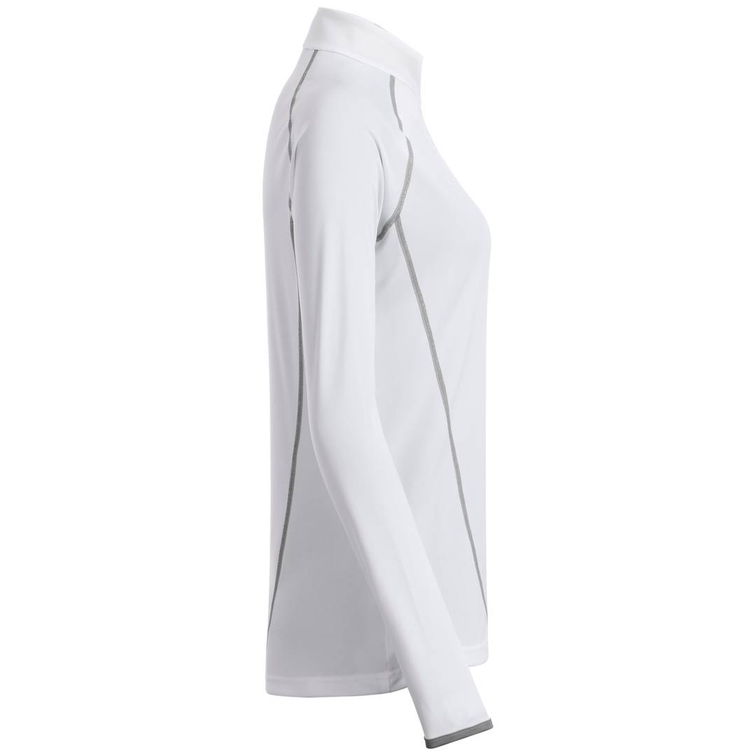 James & Nicholson Langarmshirt Damen JN497 Gr. M white/silver