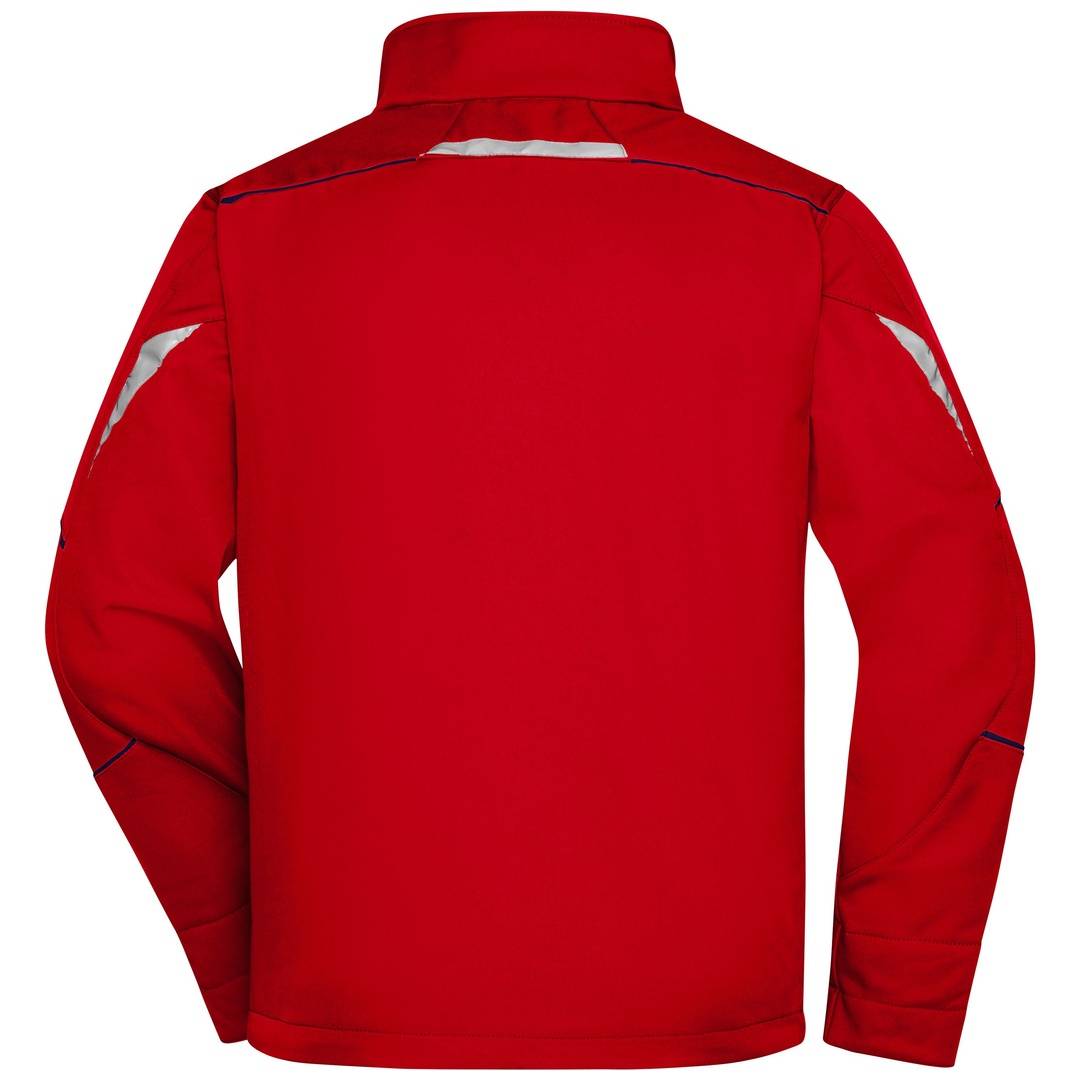 James & Nicholson Wind- und Wasserfeste Softshelljacke JN851 Gr. 2XL red/navy