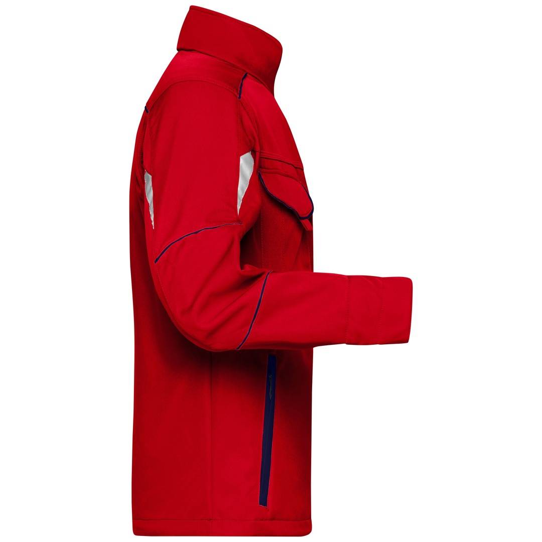 James & Nicholson Wind- und Wasserfeste Softshelljacke JN851 Gr. 2XL red/navy