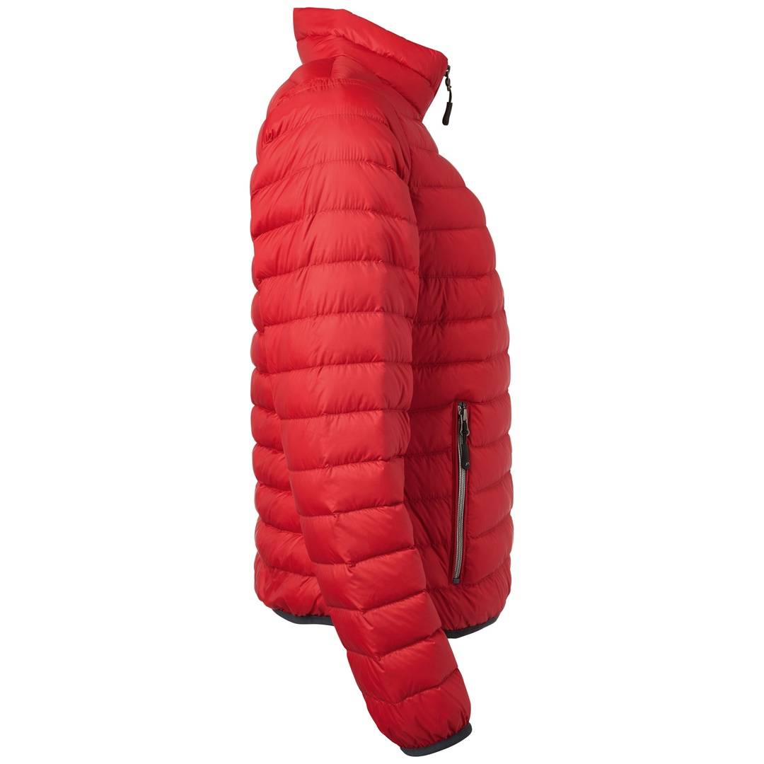 James &amp; Nicholson leichte, klassische Daunenjacke JN1139 Gr. M rot/silber